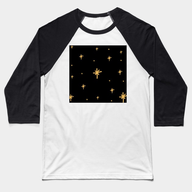 Shining Star Pattern Baseball T-Shirt by Famgift
